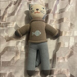 Sardine the Cat knit doll by Blabla Kids 13”